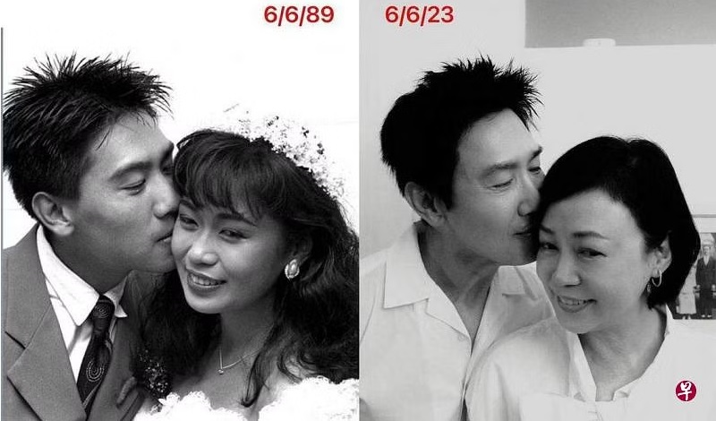 （已签发）柔：狮城二三事：向云陈之财庆祝结婚34周年 复制当年甜蜜画面