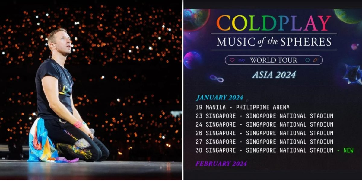 新加坡站销售破纪录，COLDPLAY宣布加场共演出5天
