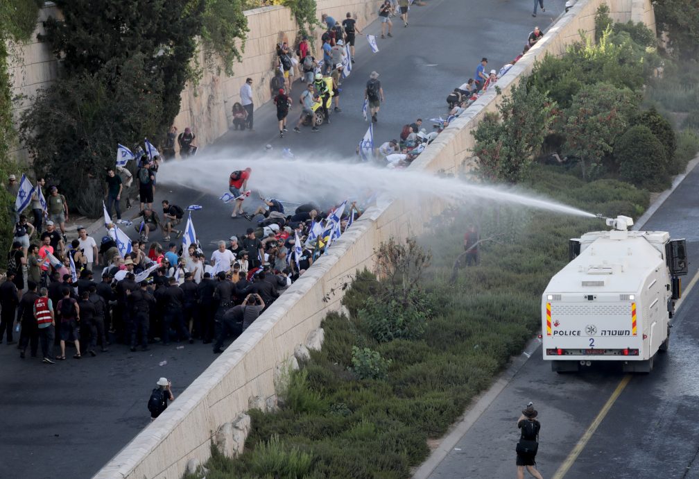 以色列司法改革引美国罕见批评  全国再爆示威多人被捕  