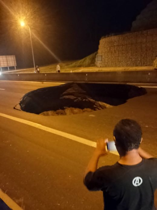 全国：加叻大道崩塌路段已修复