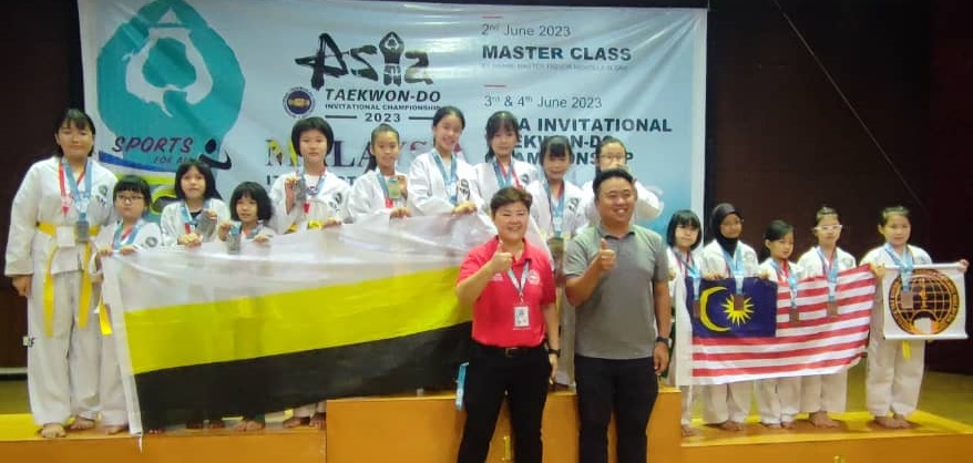彬如港跆拳道学院13人参加槟城跆拳道邀请赛，获得8金2银3铜佳绩