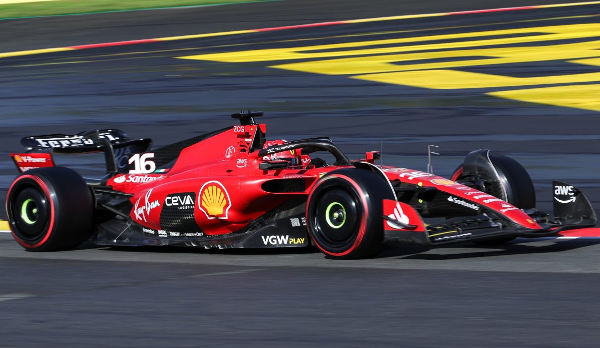 比利时站F1大赛车| 维斯塔潘遭罚退  勒克莱尔杆位起跑