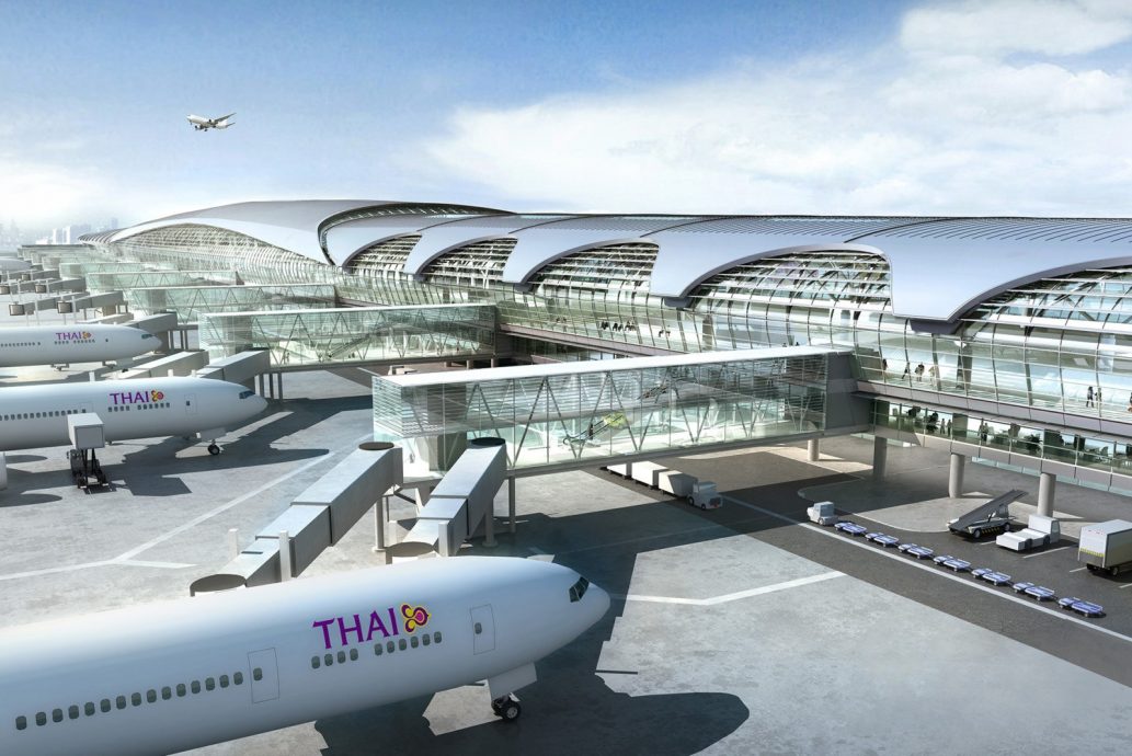 泰国素旺那普国际机场启用新卫星航站楼