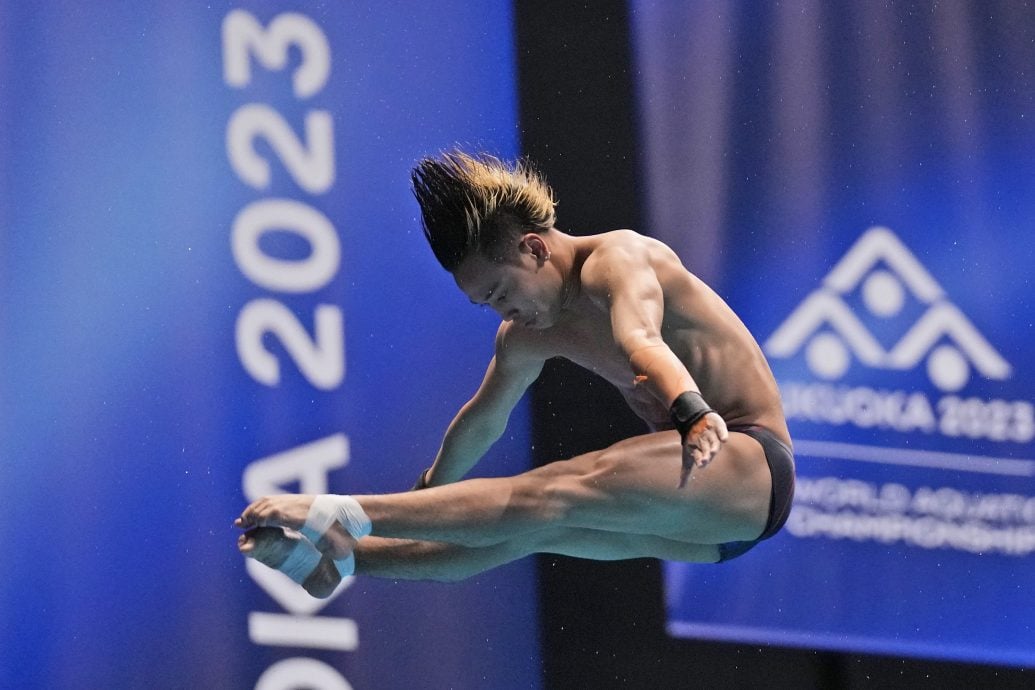 福冈世界水上运动锦标赛| 男子个人10公尺跳台  贝特兰惊喜夺奥运资格