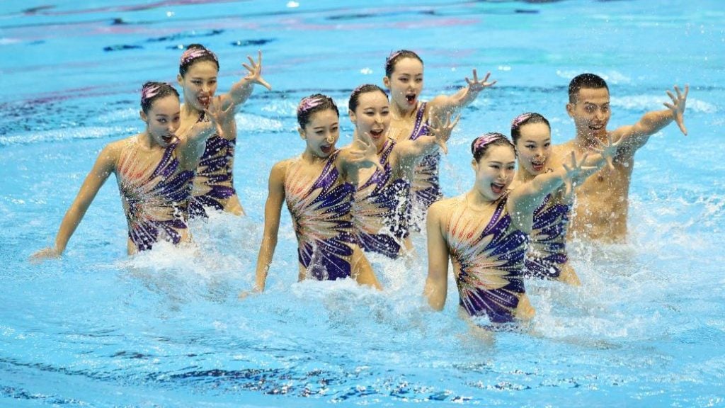 福冈世界水上运动锦标赛| 韵律泳混合集体技巧自选赛 中国创历史首夺金牌
