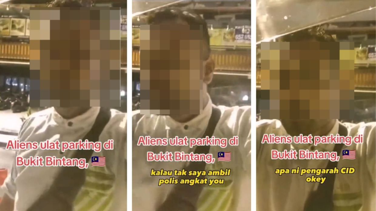  视频|称“管辖地盘”非法收RM10停车费  男子一招吓退外劳
