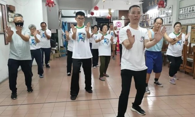 霹雳永春公会30成员  学习“七步三战”永春白鹤拳