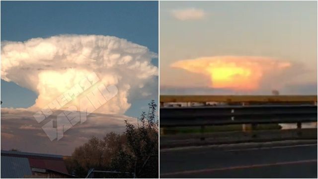 俄上空惊现“橘红蘑菇云”！居民以为核爆 且听专家解释