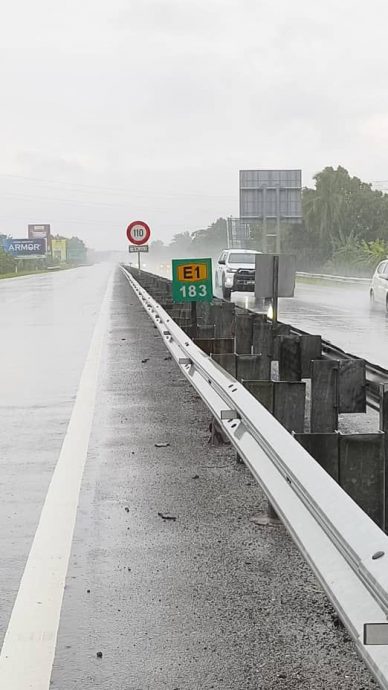 南北大道︱罗里翻覆南下车道全受阻   驾驶人士受促从Bandar Baru出口离开