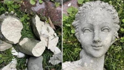 德国游客推倒意大利百年雕像
