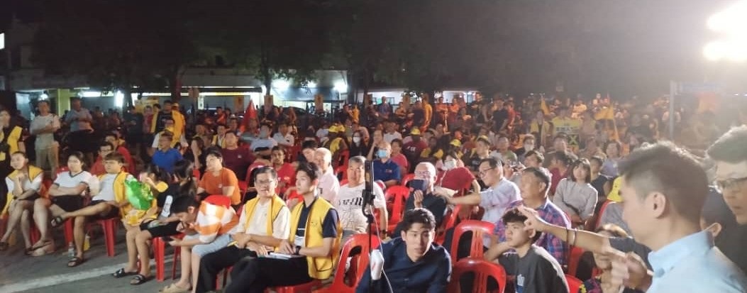 早报抽//大都会：万津独立候选人洪伟扬  ，在仁嘉隆政治讲座会吸引逾千名支持者出席。