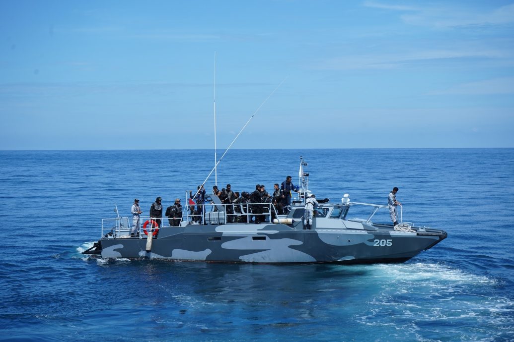 海事执法机构联合海军 防范海上犯罪演习