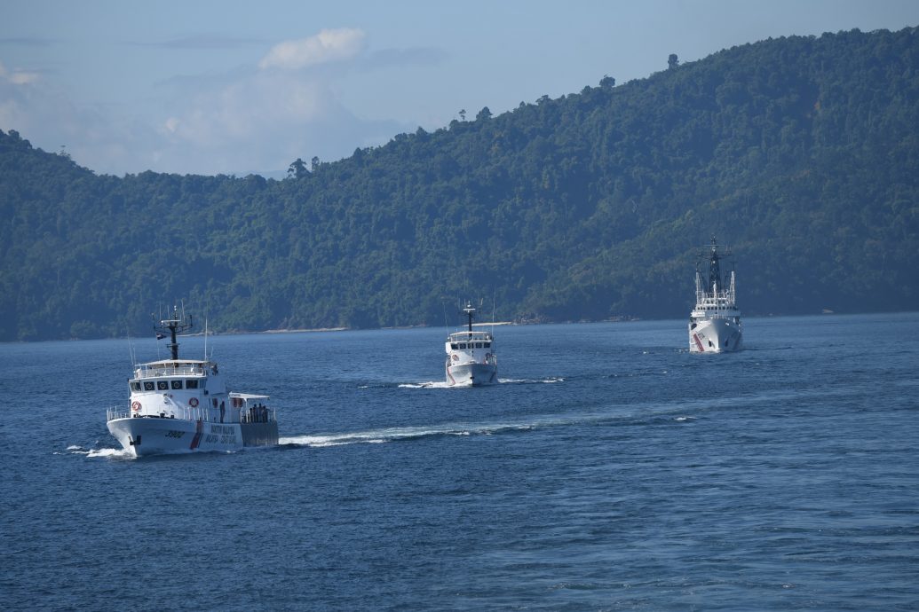 海事执法机构联合海军 防范海上犯罪演习