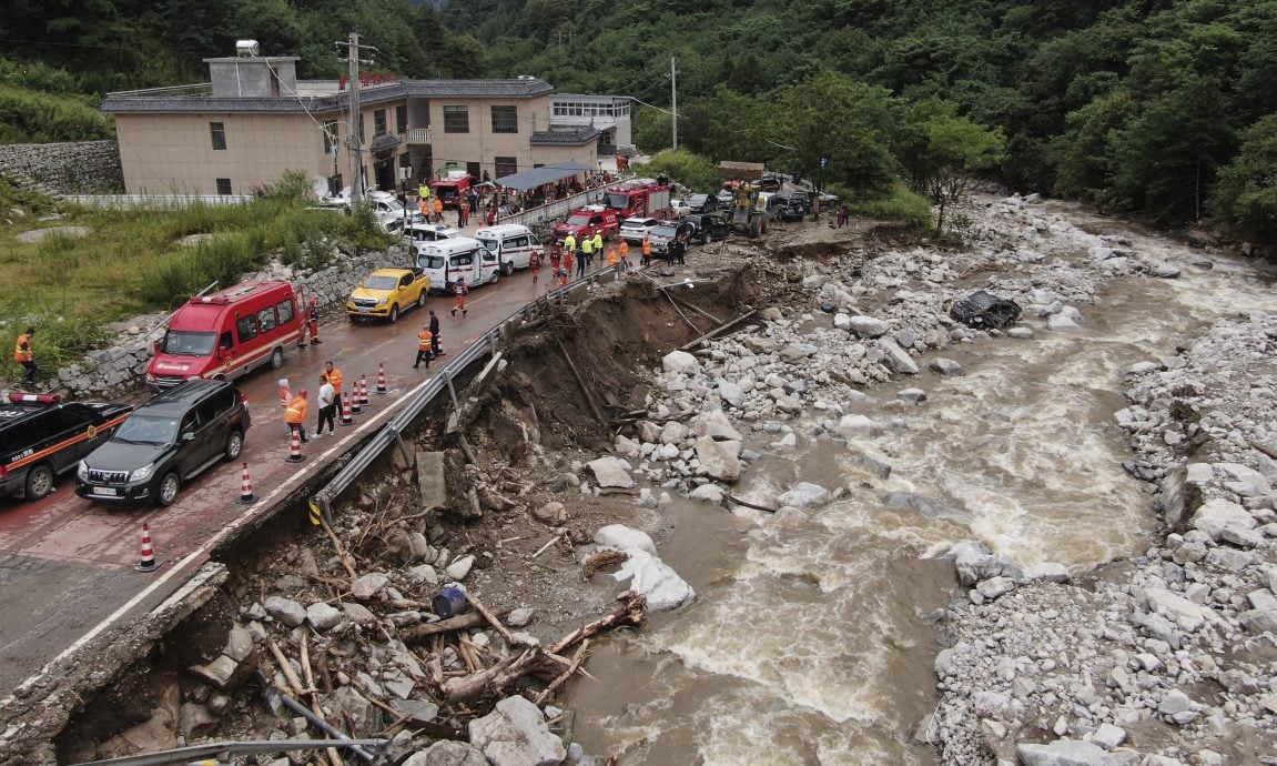 西安山洪土石流6人失联 遇难者增至21人