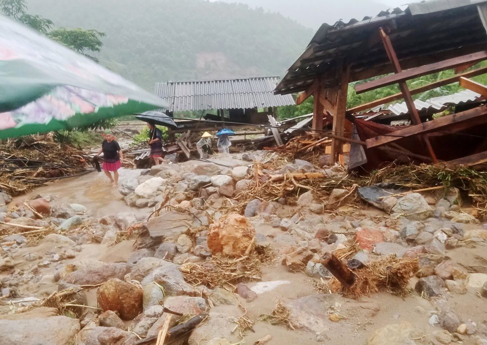 越南北部洪灾酿至少8死