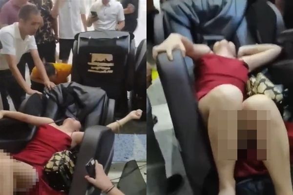 重庆女乘客车站坐按摩椅“头发被绞死”！痛到崩溃哭号：救我