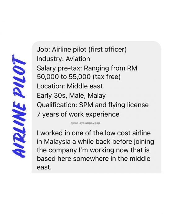 飞机师远走他乡 月入RM5.5万  ​但他仍有遗憾……  