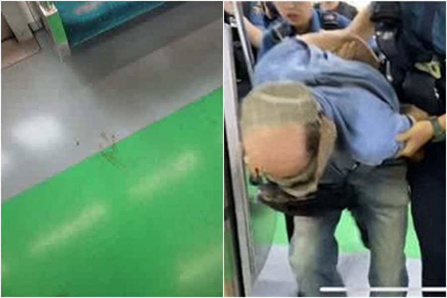 首尔地铁再传随机伤人 2男遭铁片划脸