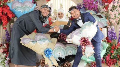 马来网红祝贺好友结婚 包10万令吉大红包