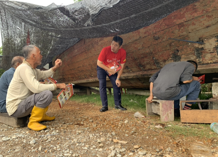 NS芦骨：朱建华：从拜票中看出“人民感受到希盟真诚”