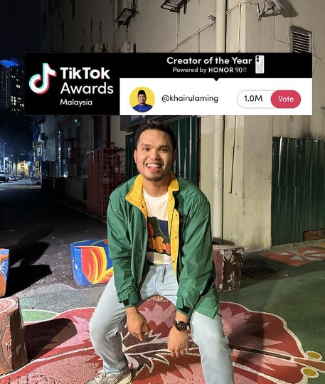 TikTok年度创作者奖公众投选 饮食网红凯鲁阿明130万得票领先