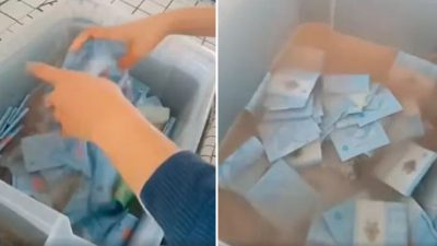 视频|钞票真香？食堂工人“洗钱”证明 脏到吓一跳