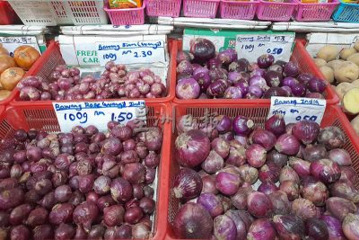 葱蒜类干货通通涨价 泰国姜每箱110令吉