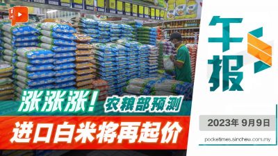 百格午报 | 进口白米价将再起 农粮部推稻田计划盼自给自足