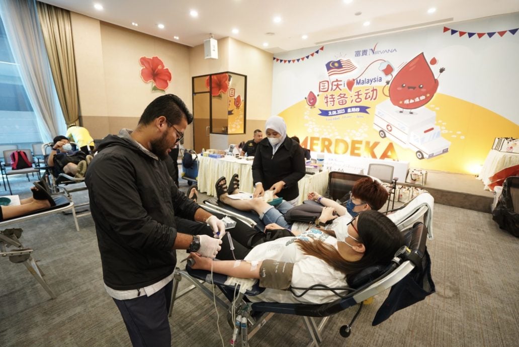 富贵集团国庆日捐血活动筹募逾80血袋