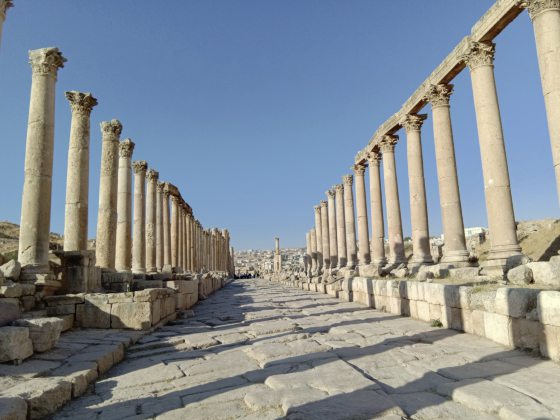 【约旦】在古罗马城市的一天，杰拉什陨落的古城