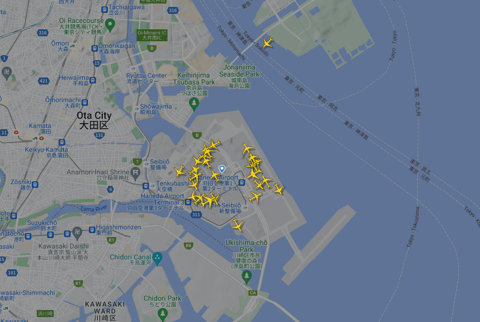 东京航空交管部“系统大当机”！　羽田机场多航班延误