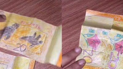 视频 | 婚宴收到手绘钞票哭笑不得    网笑：画得很用心
