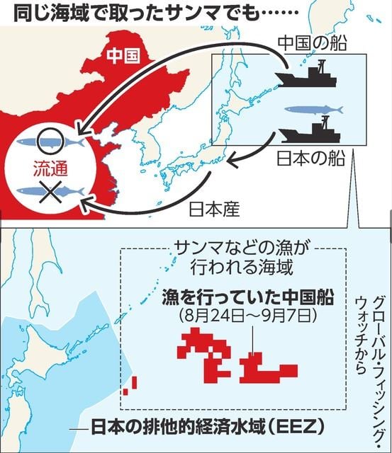 日媒指中国渔船继续在日本近海捕鱼 带回国变“中国产”