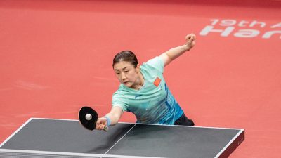 杭州亚运会| 乒乓团体赛开打  中国男女率先晋16强