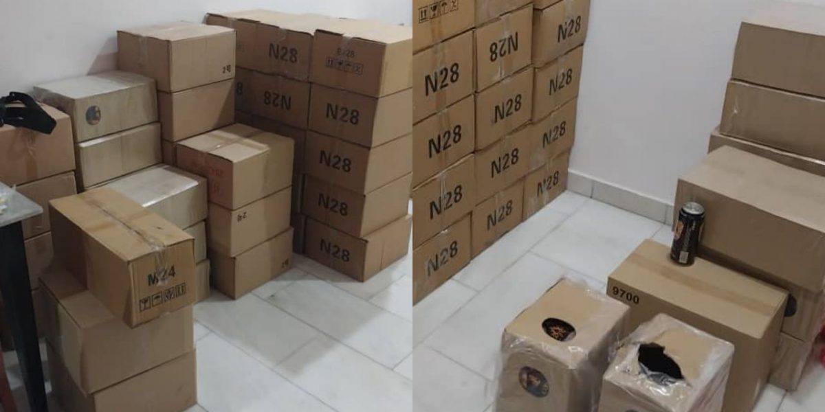 柔：新闻：麻坡警方起获48箱走私酒类，价值逾5万令吉