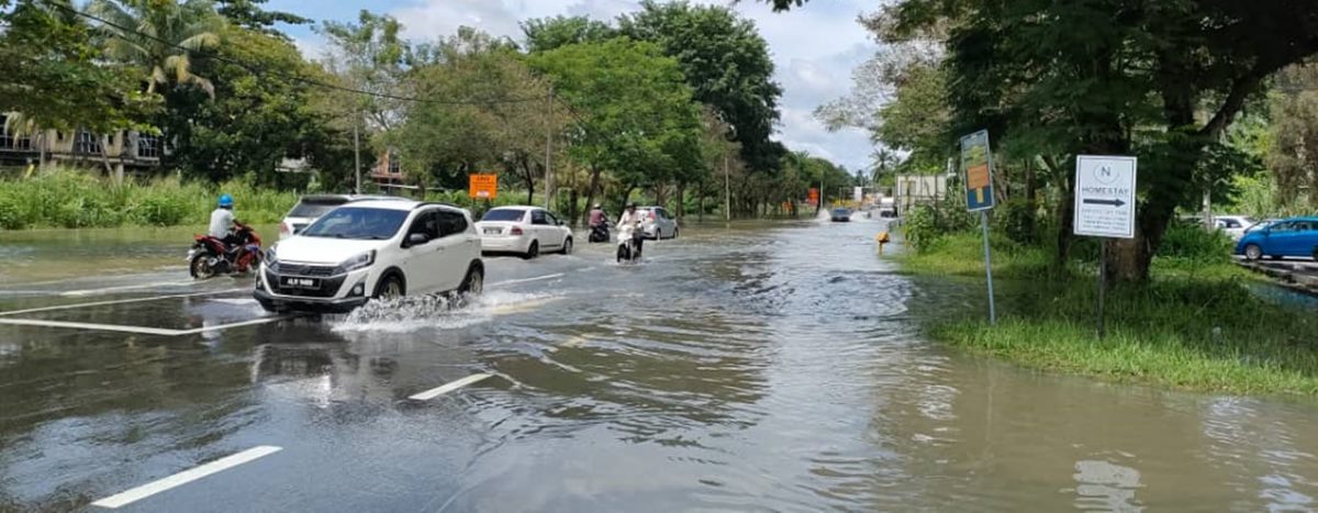 清晨连绵豪雨 峇登水患约20户受影响