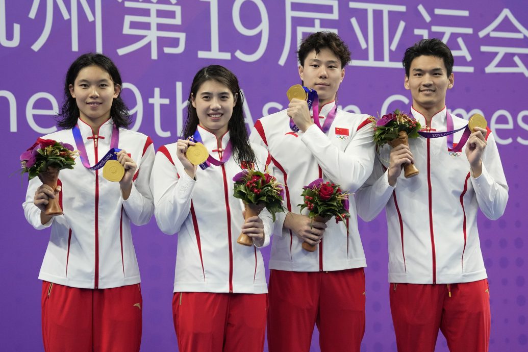 破亚洲纪录China Asian Games Swimming:Australia