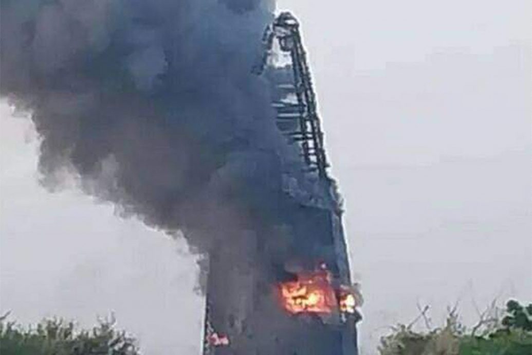 苏丹内战波及首都知名地标 18层高建筑物陷火海