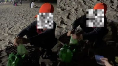视频 | 男孩夜晚海边兜售椰浆饭   “我很累但哥哥说卖不完别回家”