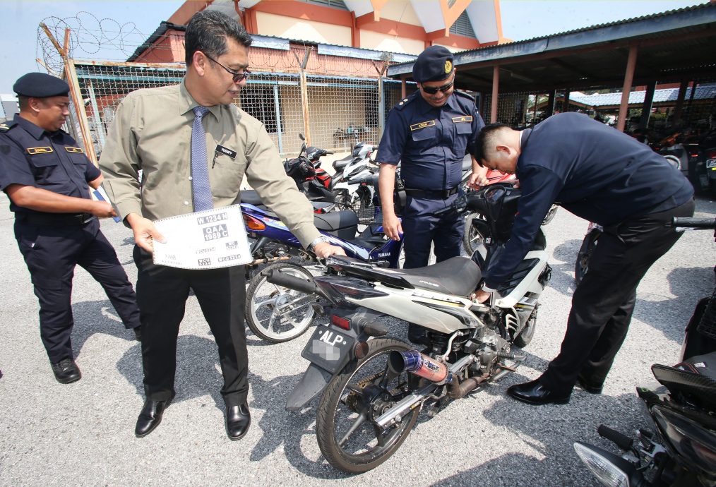 霹陆交局：被充公摩托车可取回 要带修理员修至符合规格