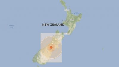 纽西兰南岛今早6.2级地震