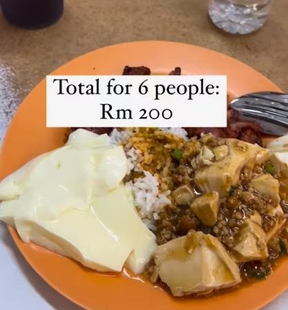 一家6人吃普通杂饭RM200 女子吓到：“最小的鱼RM40”