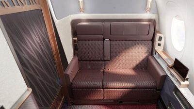 日航JAL推出双人床套房头等舱 抢攻奢华体验