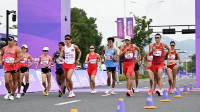 杭州亚运会田径| 混合35公里竞走添金  中国收获田径第18金