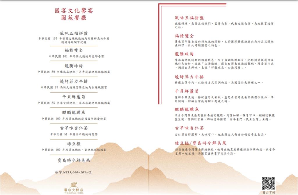 看世界)台官宴菜单英文翻译出现“中华人民共和国”