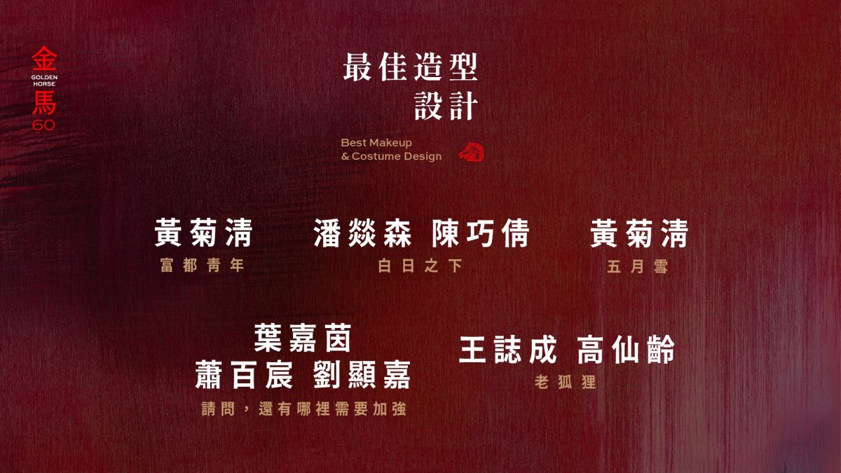 金马60｜黄淑惠双入围最佳原创电影歌曲 《五月的人》被张吉安改到险放弃