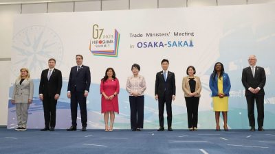 G7贸易部长会议开幕 强化“可信赖合作伙伴”的供应链