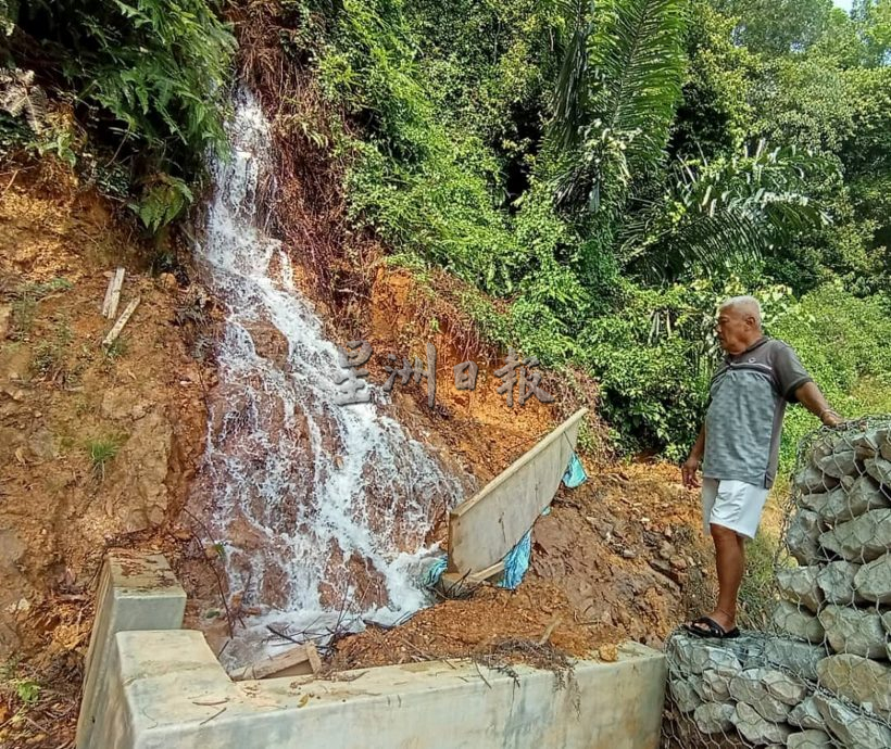 NS马口:水务公司维修山顶蓄水池，苏南山下小瀑布消失了