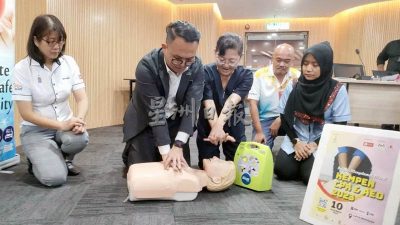 槟州政府成立AED及CPR委员会 冀每户家庭至少1人会急救