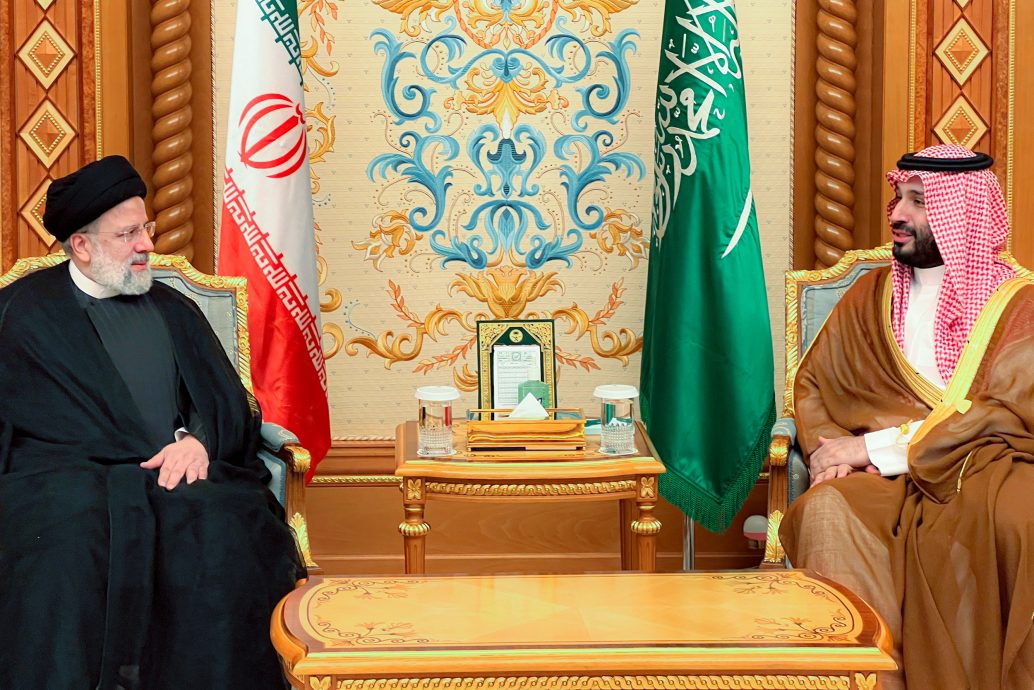 和解以来首次 沙地王储与伊朗总统会谈